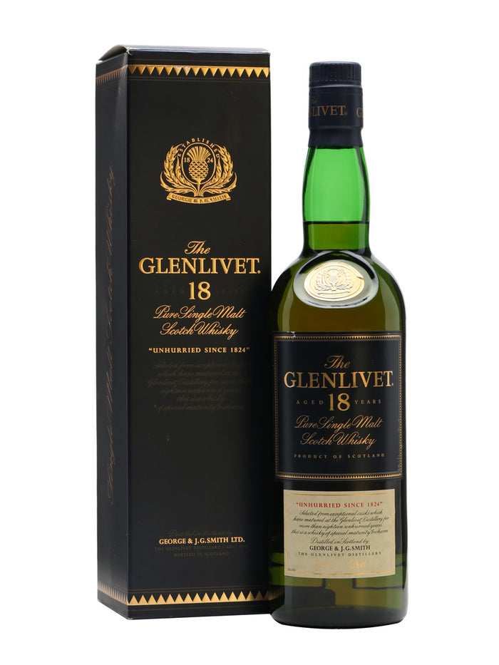 Glenlivet 18 Year Old Bot.1990s Speyside Single Malt Scotch Whisky | 700ML