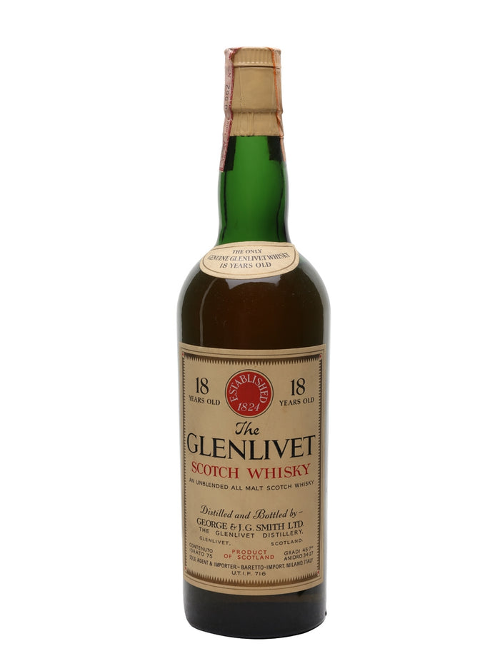 Glenlivet 1951 18 Year Old Speyside Single Malt Scotch Whisky