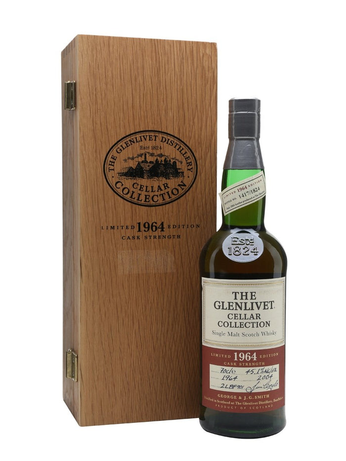 Glenlivet 1964 40 Year Old Cellar Collection Speyside Single Malt Scotch Whisky | 700ML