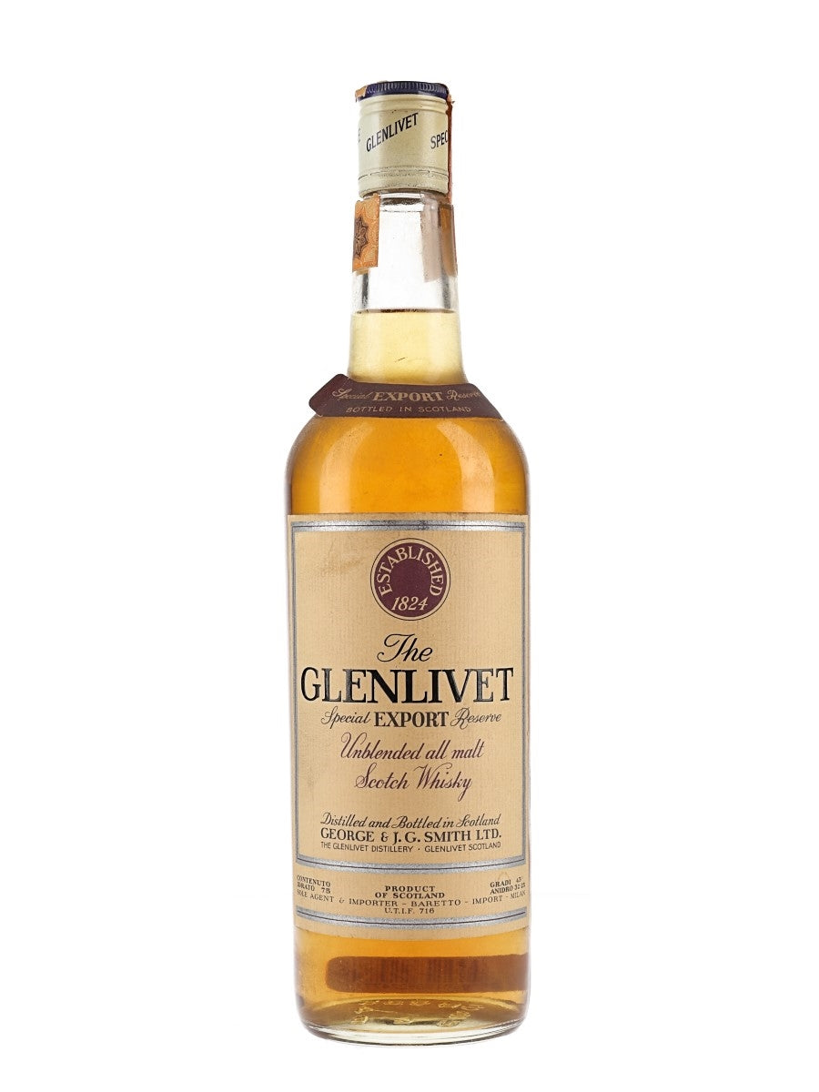 Glenlivet Special Export Reserve Bot.1970s Speyside Single Malt Scotch Whisky | 700ML at CaskCartel.com