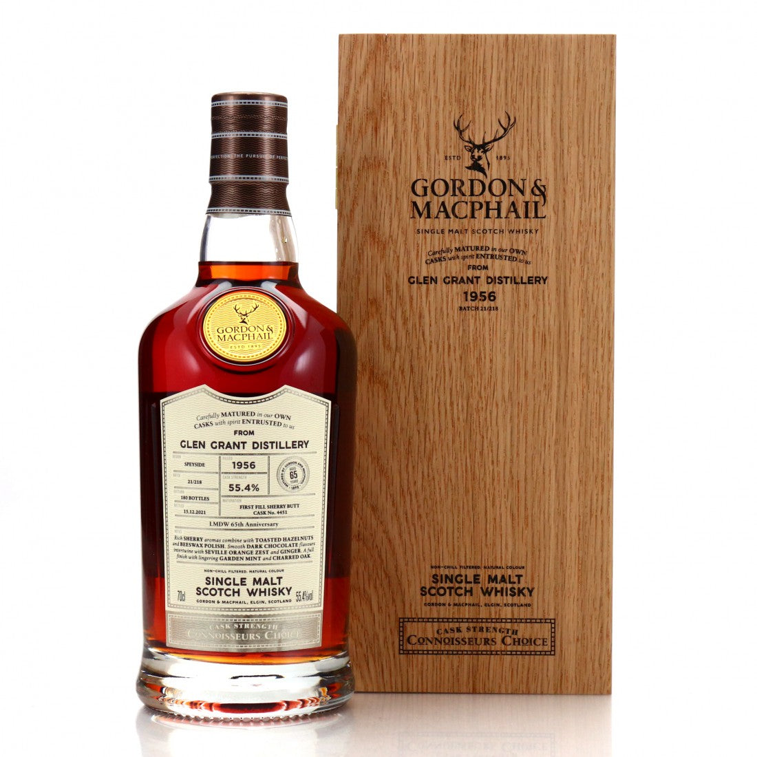 ウイスキー The GlenGrant Arboralis Cask Strength BUY] Glen Grant 1956 GM 65 Years Old Single Malt Scotch Whisky at