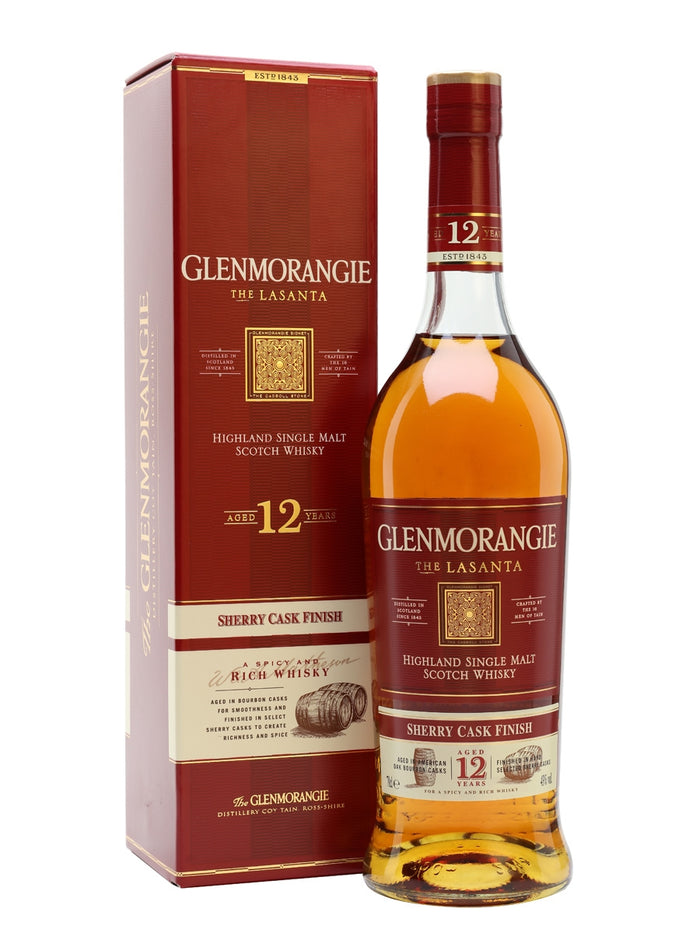 Glenmorangie Lasanta 12 Year Old Sherry Cask Finish Highland Single Malt Scotch Whisky | 700ML
