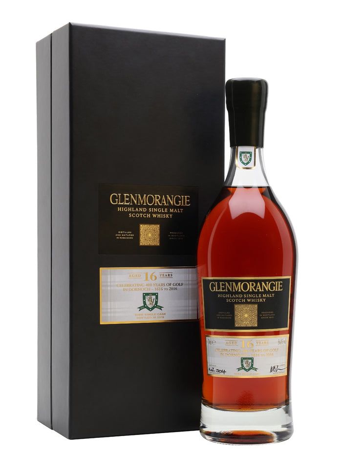 Glenmorangie 16 Year Old 400 Years Of Golf in Dornoch (1616-2016) Highland Single Malt Scotch Whisky | 700ML