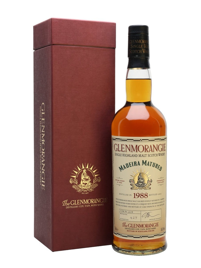 Glenmorangie 1988 15 Year Old Madeira Matured Highland Single Malt Scotch Whisky | 700ML