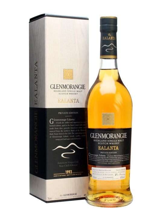 Glenmorangie 1993 Ealanta19 Year Old Virgin Oak Casks Highland Single Malt Scotch Whisky | 700ML