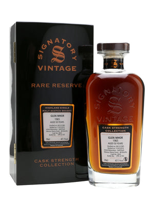 Glen Mhor 1965 50 Year Old Rare Reserve (Signatory) Speyside Single Malt Scotch Whisky - CaskCartel.com