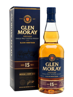 Glen Moray 15 Year Old Speyside Single Malt Scotch Whisky | 700ML at CaskCartel.com
