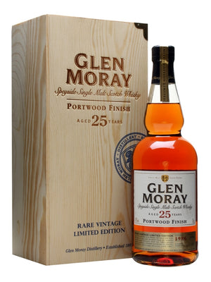 Glen Moray 25 Year Old Port Cask Finish Single Malt Scotch Whisky - CaskCartel.com