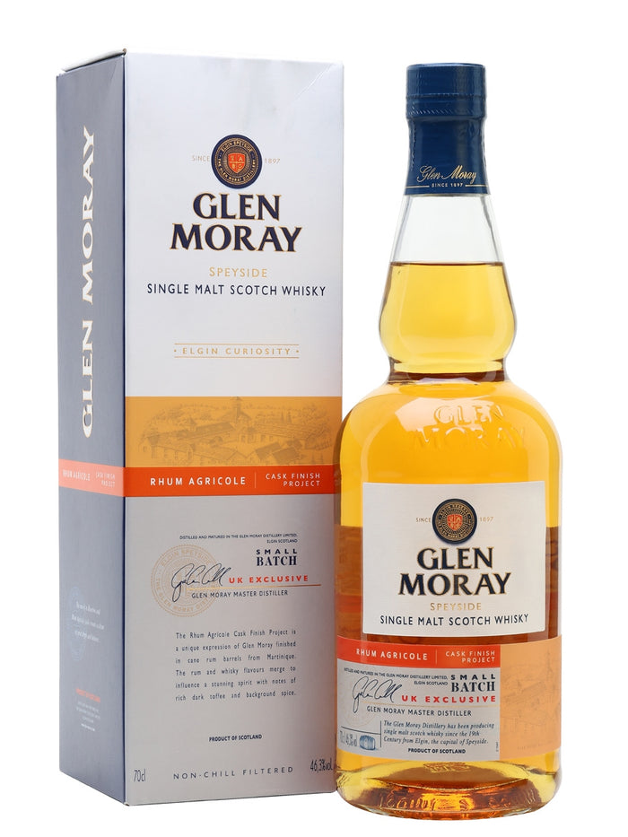 Glen Moray Rhum Agricole Finish Project Single Malt Scotch Whisky