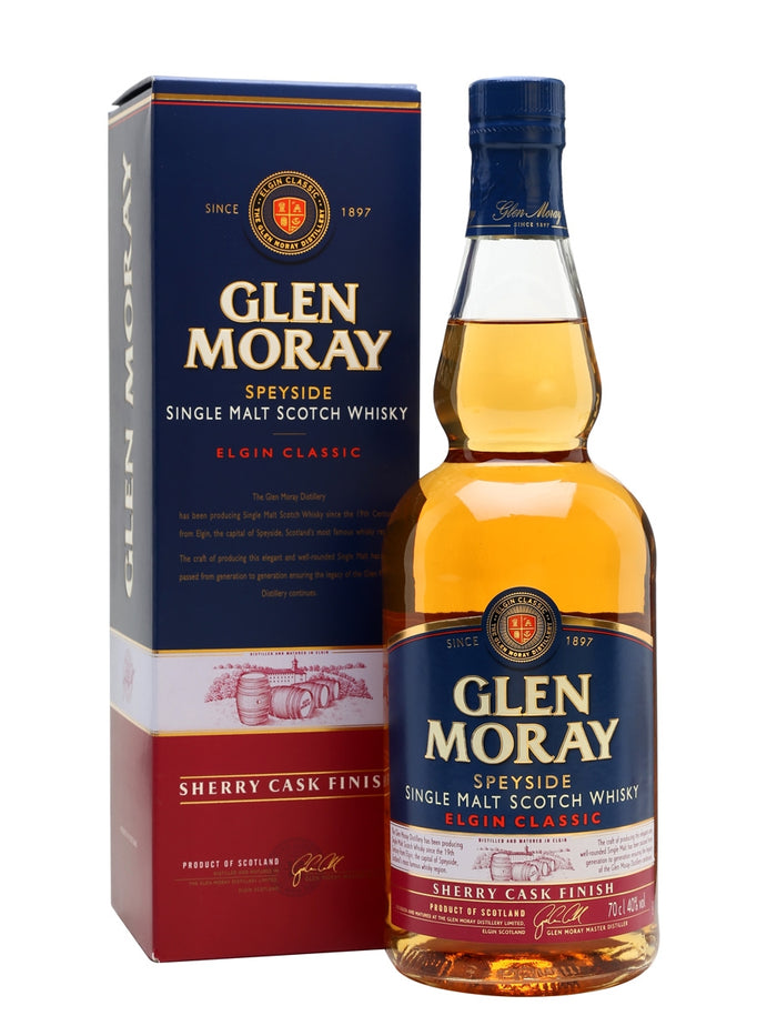 Glen Moray Sherry Cask Finish Speyside Single Malt Scotch Whisky | 700ML