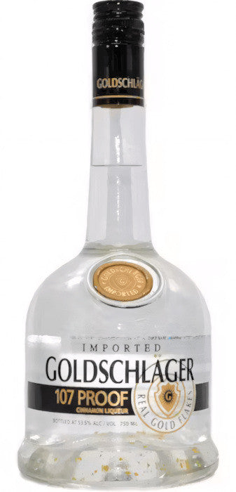 Goldschlager 107 Proof Real Gold Flakes Cinnamon Liqueur
