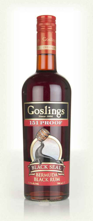 Gosling's Black Seal 151 Proof Dark Rum | 700ML at CaskCartel.com