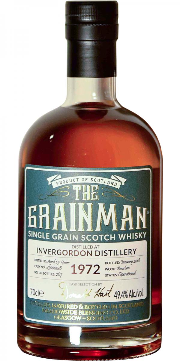 Invergordon 1972 MBl 45 Year Old The Grainman Bottling at CaskCartel.com