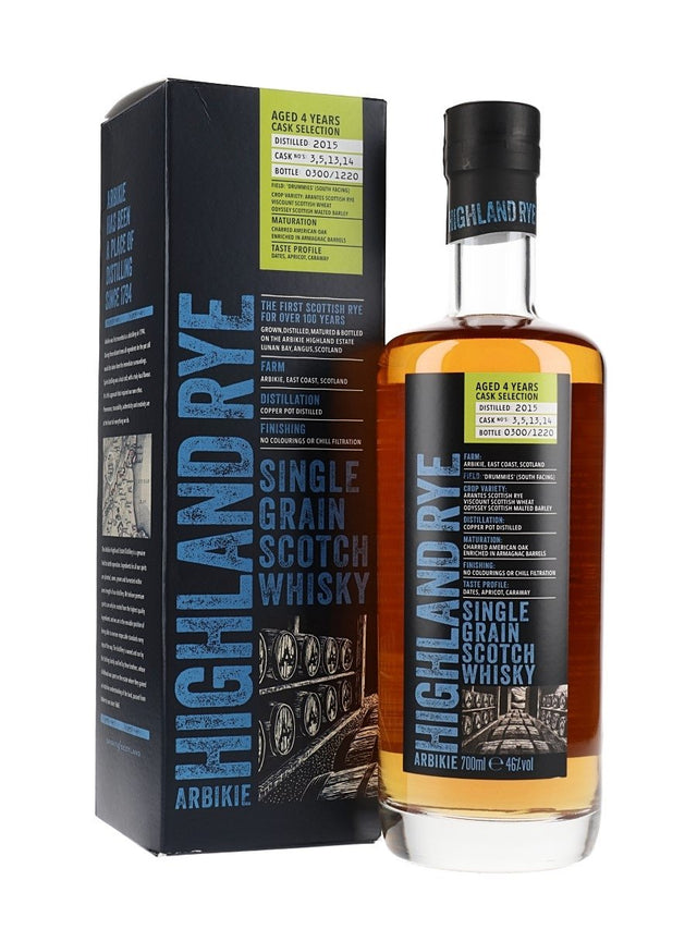 Arbikie Highland Rye 4 Year Old Release 2 Single Grain Scotch Whisky | 700ML at CaskCartel.com