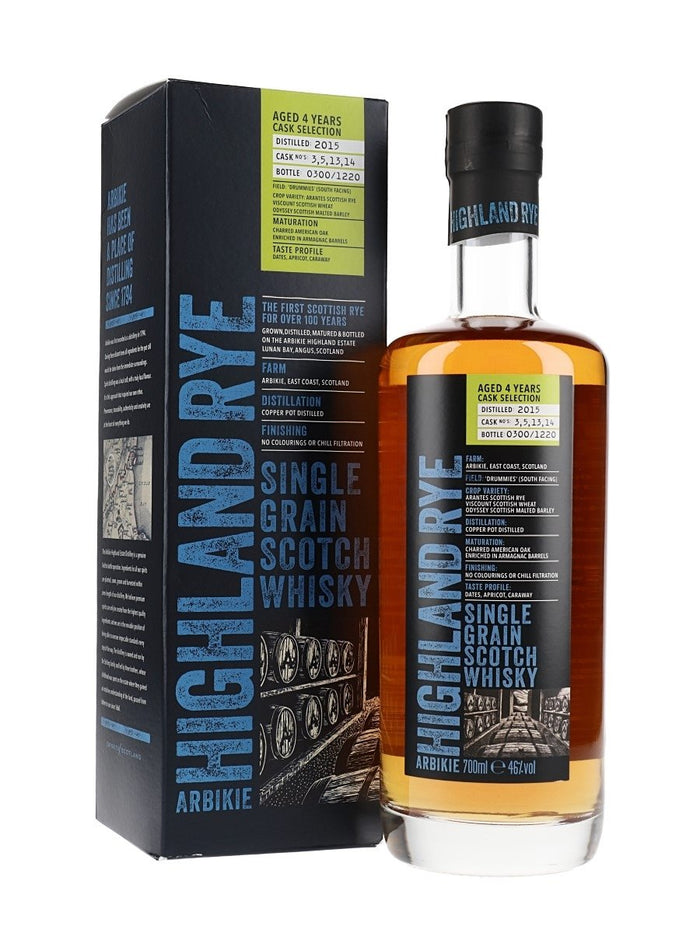 Arbikie Highland Rye 4 Year Old Release 2 Single Grain Scotch Whisky | 700ML