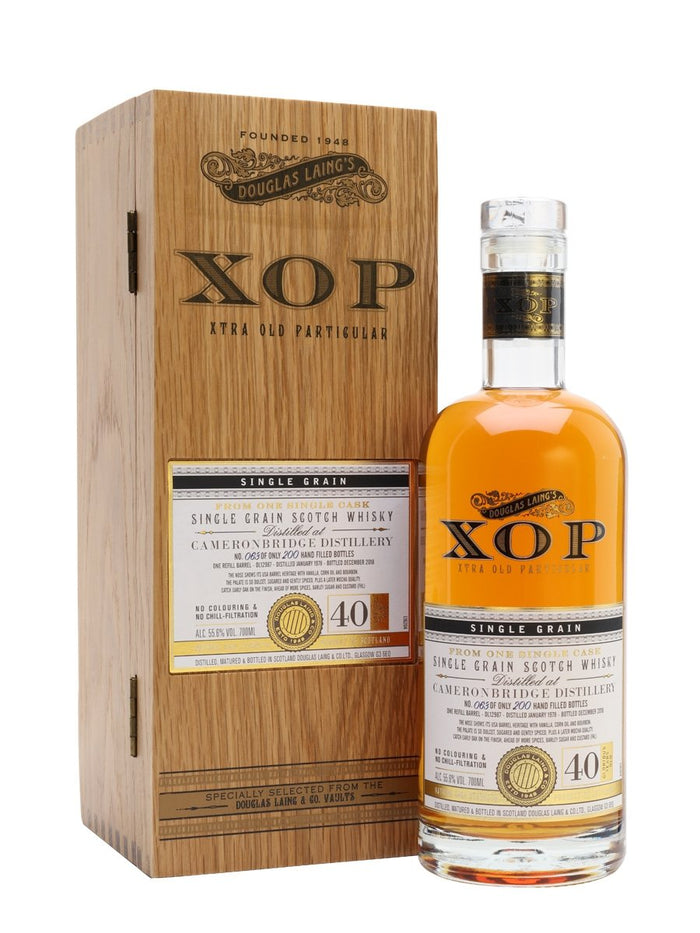Cameronbridge 1978 40 Year Old Xtra Old Particular Single Grain Scotch Whisky | 700ML