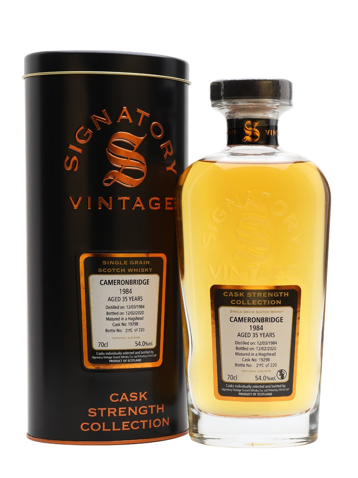 Cameronbridge 1984 35 Year Old Signatory Single Grain Scotch Whisky | 700ML