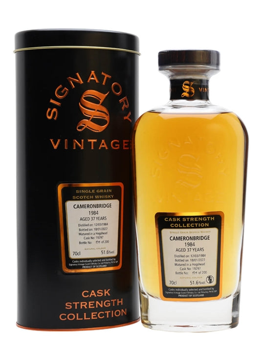 Cameronbridge 37 Year Old (D.1984, B.2022) Signatory Vintage Scotch Whisky | 700ML at CaskCartel.com