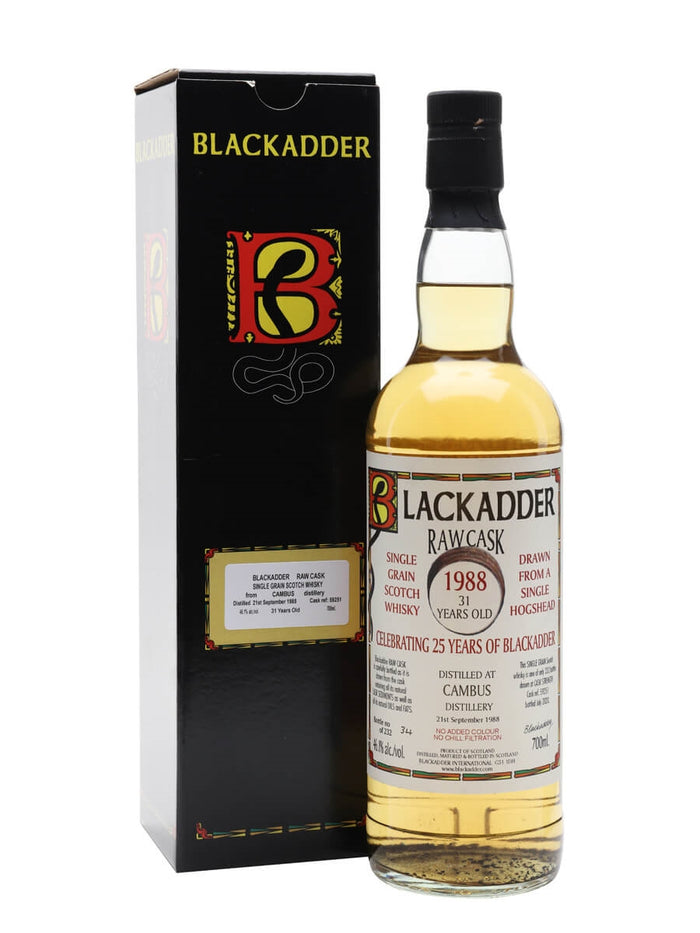 Cambus 1988 31 Year Old Blackadder Single Grain Scotch Whisky | 700ML