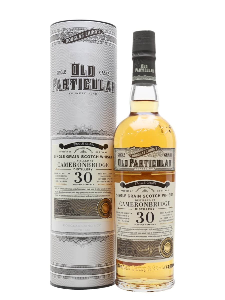 Cameronbridge 1991 30 Year Old Old Particular Single Grain Scotch Whisky | 700ML at CaskCartel.com