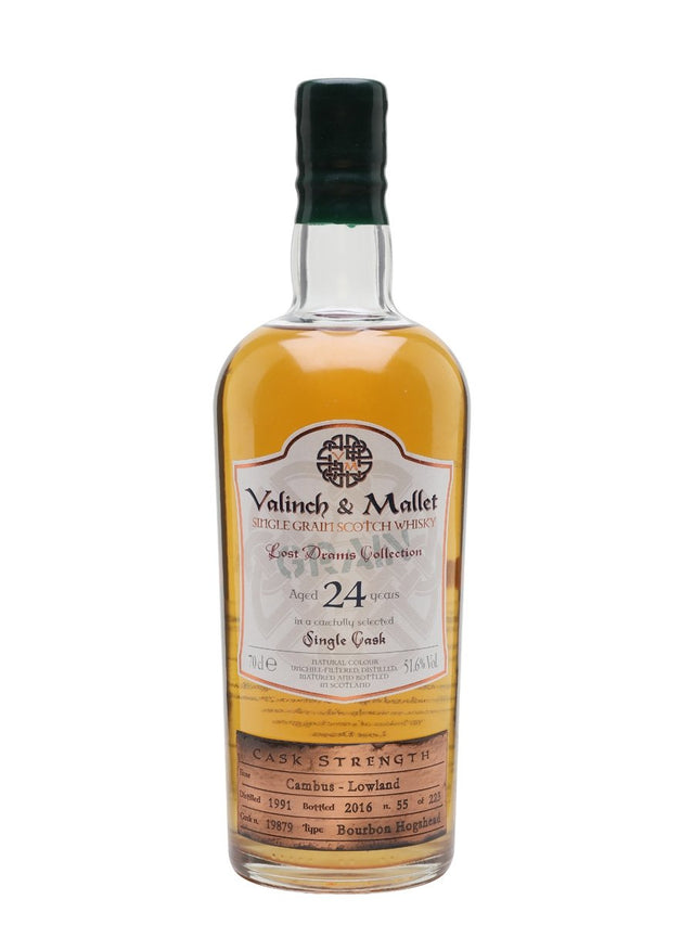 Cambus 24 Year Old  Valinch & Mallet Single Grain Scotch Whisky | 700ML at CaskCartel.com