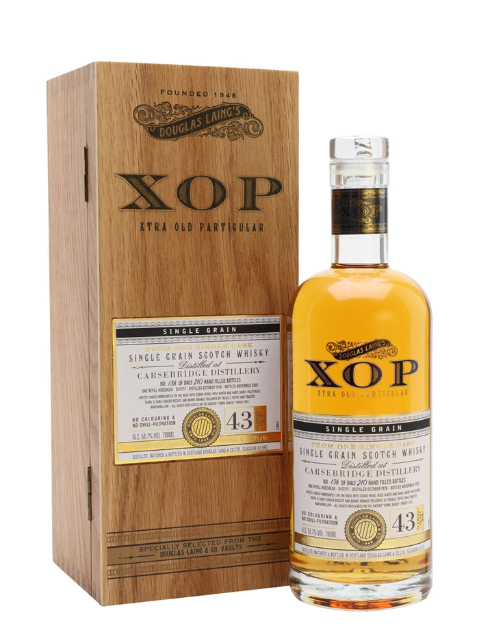 Carsebridge 1976 43 Year Old Xtra Old Particular Single Grain Scotch Whisky | 700ML