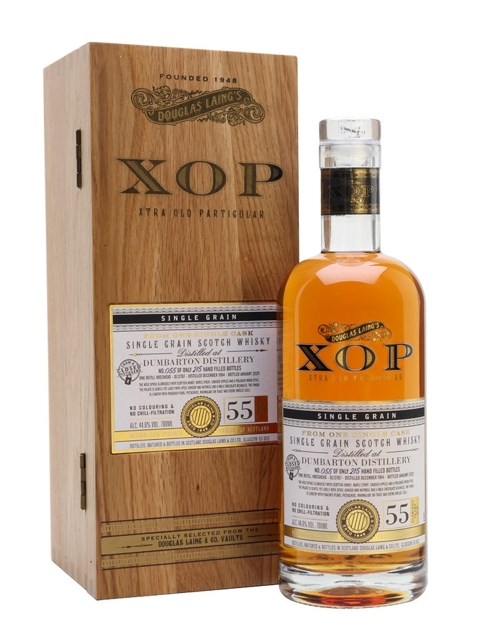 Dumbarton 1964 55 Year Old Xtra Old Particular Singla Grain Scotch Whisky