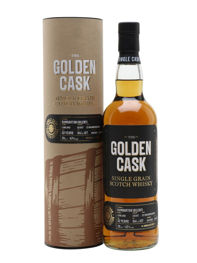 Dumbarton 1989 32 Year Old Golden Cask House of Macduff Single Grain Scotch Whiskey | 700ML at CaskCartel.com