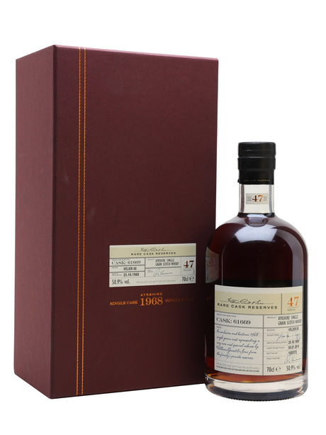 Girvan 1968 47 Year Old Sherry Cask Velier 70th Single Grain Scotch Whisky | 700ML at CaskCartel.com