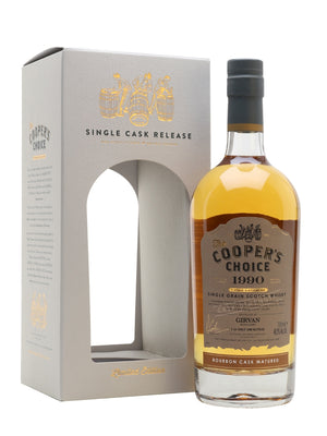 Girvan 1990 30 Year Old The Cooper's Choice Single Grain Scotch Whisky | 700ML at CaskCartel.com