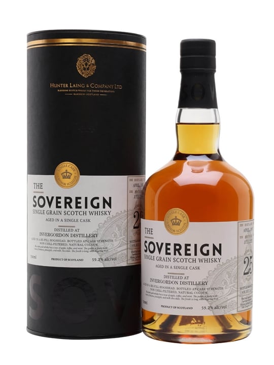 Invergordon Sovereign Single Cask Grain 1997 25 Year Old Whisky | 700ML