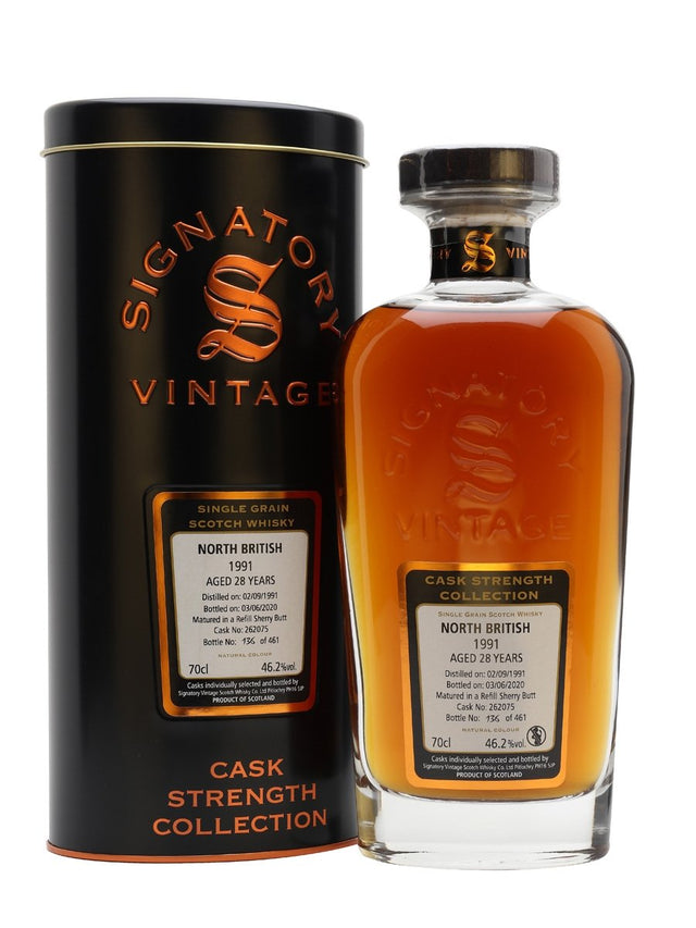 North British 1991 28 Year Old Signatory Single Grain Scotch Whisky | 700ML at CaskCartel.com