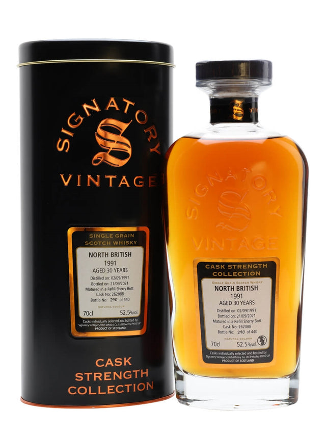 North British 1991 30 Year Old Signatory Single Grain Scotch Whisky | 700ML at CaskCartel.com