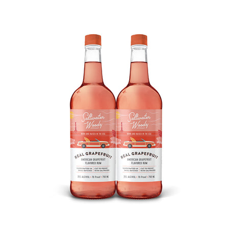 Saltwater Woody Real Grapefruit American Grapefruit Flavored Rum (2) Bottle Bundle at CaskCartel.com