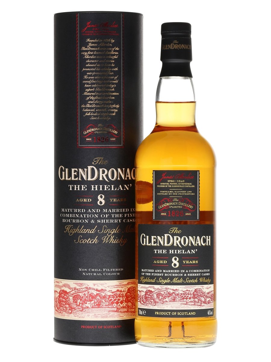 Glendronach 8 Year Old The Hielan Highland Single Malt Scotch Whisky | 700ML at CaskCartel.com