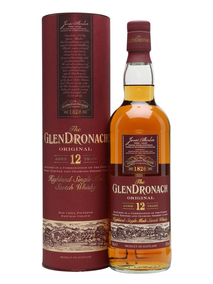 Glendronach 12 Year Old Original Highland Single Malt Scotch Whisky | 700ML