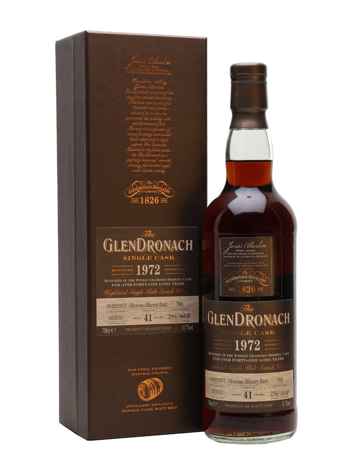 Glendronach 1972 41 Year Old Oloroso Butt #702 Highland Single Malt Scotch Whisky | 700ML