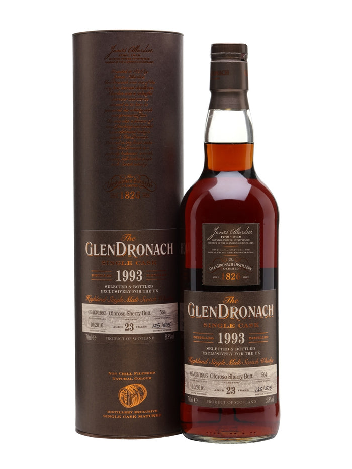 Glendronach 1993 23 Year Old Single Malt Scotch Whisky