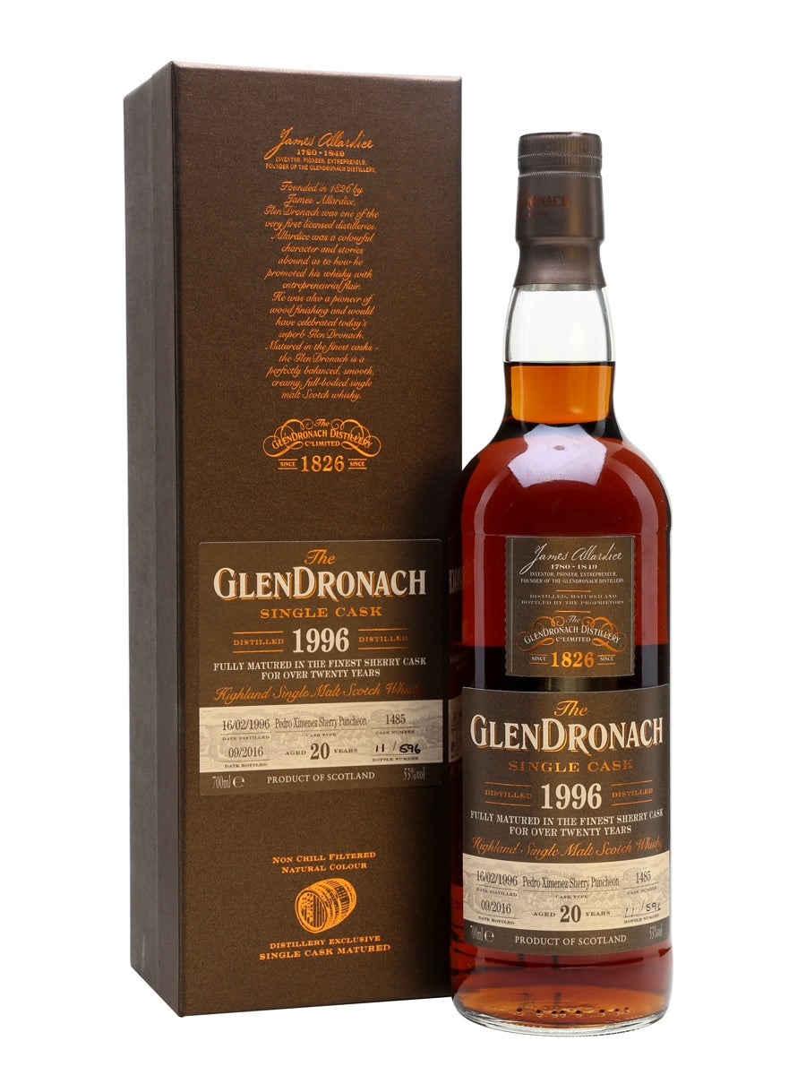 GlenDronach Single Cask #1485 Batch #14 1996 20 Year Old Whisky | 700ML at CaskCartel.com