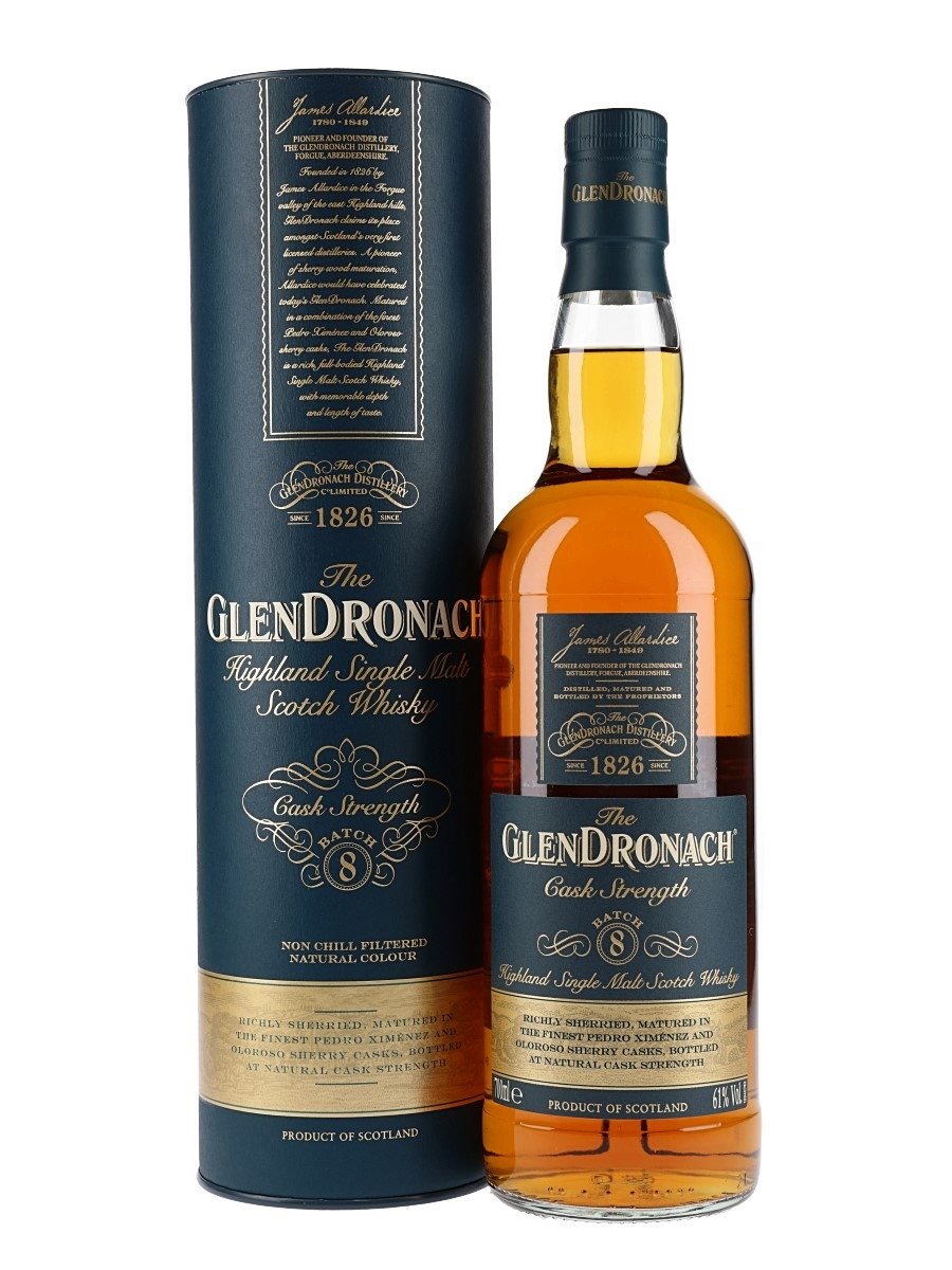 Glendronach Cask Strength Batch 8 Highland Single Malt Scotch Whisky - CaskCartel.com