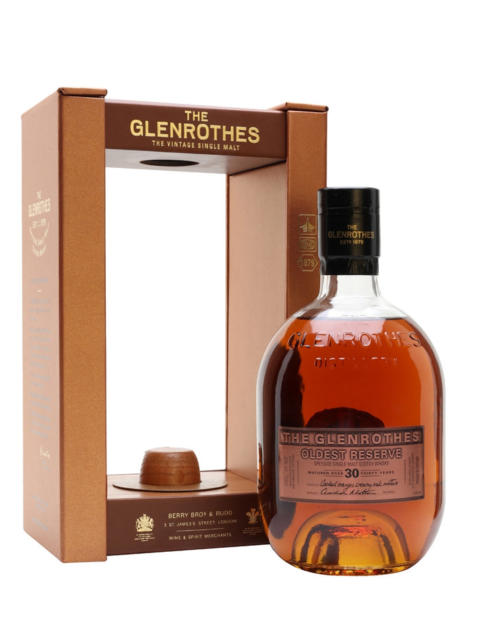 Glenrothes 30 Year Old Oldest Reserve Speyside Single Malt Scotch Whisky | 700ML