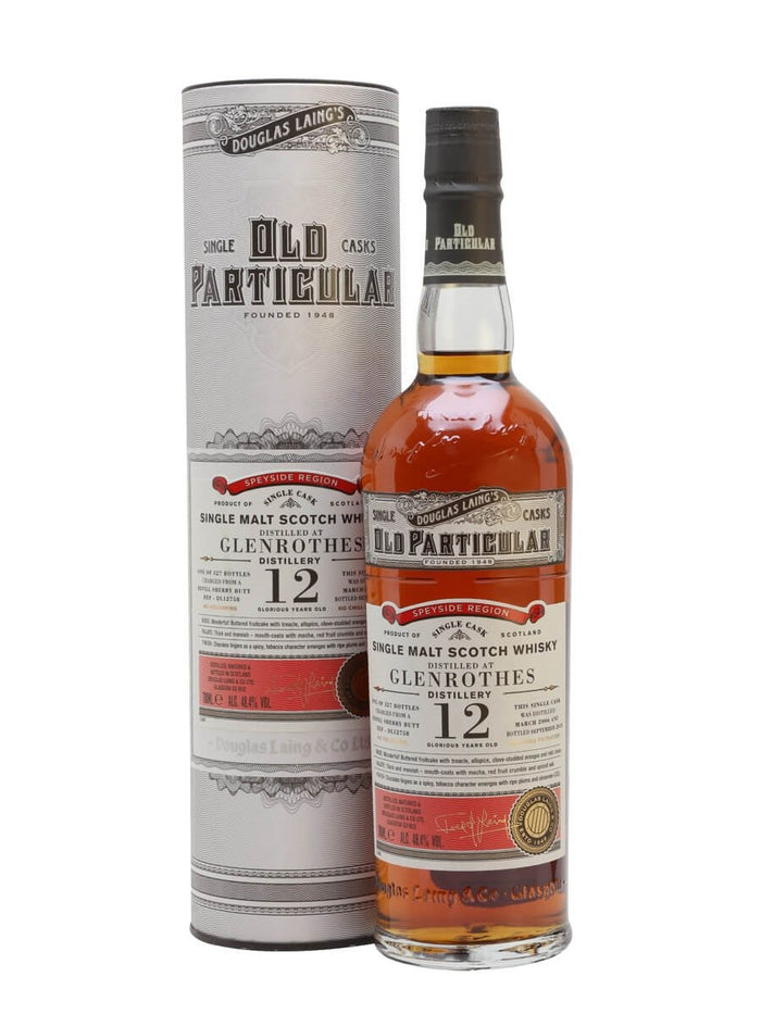 Glenrothes 12 Year Old Douglas Laing’s Old Particular Scotch Whisky | 700ML