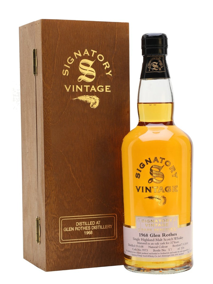 Glenrothes 1968 32 Year Old Signatory Speyside Single Malt Scotch Whisky | 700ML