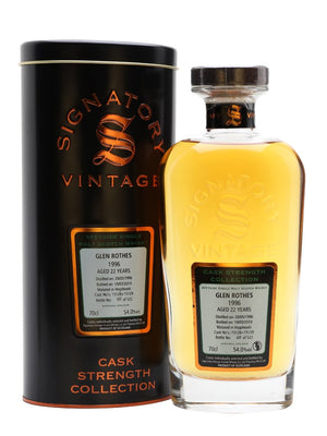 Glenrothes 1996 22 Year Old Signatory Speyside Single Malt Scotch Whisky | 700ML at CaskCartel.com