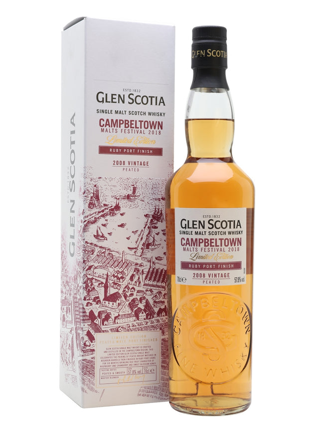 Glen Scotia 2008 Ruby Port Finish Campbeltown Fest 2018 Campbeltown Single Malt Scotch Whisky - CaskCartel.com
