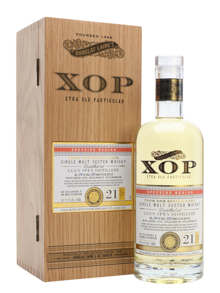 Glen Spey 1997 21 Year Old Xtra Old Particular Speyside Single Malt Scotch Whisky | 700ML