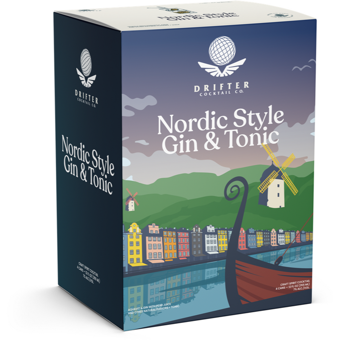 Drifter Nordic Style Gin &Tonic Cocktail | 4*355ML