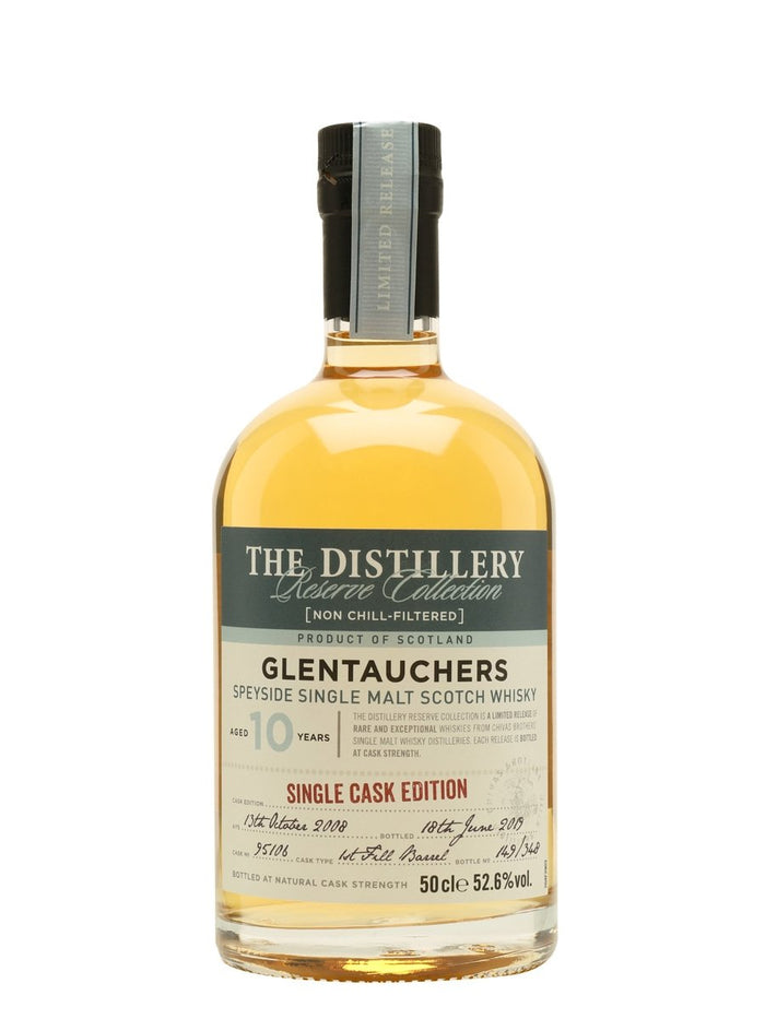 Glentauchers 2008 10 Year Old Distillery Edition Speyside Single Malt Scotch Whisky | 500ML