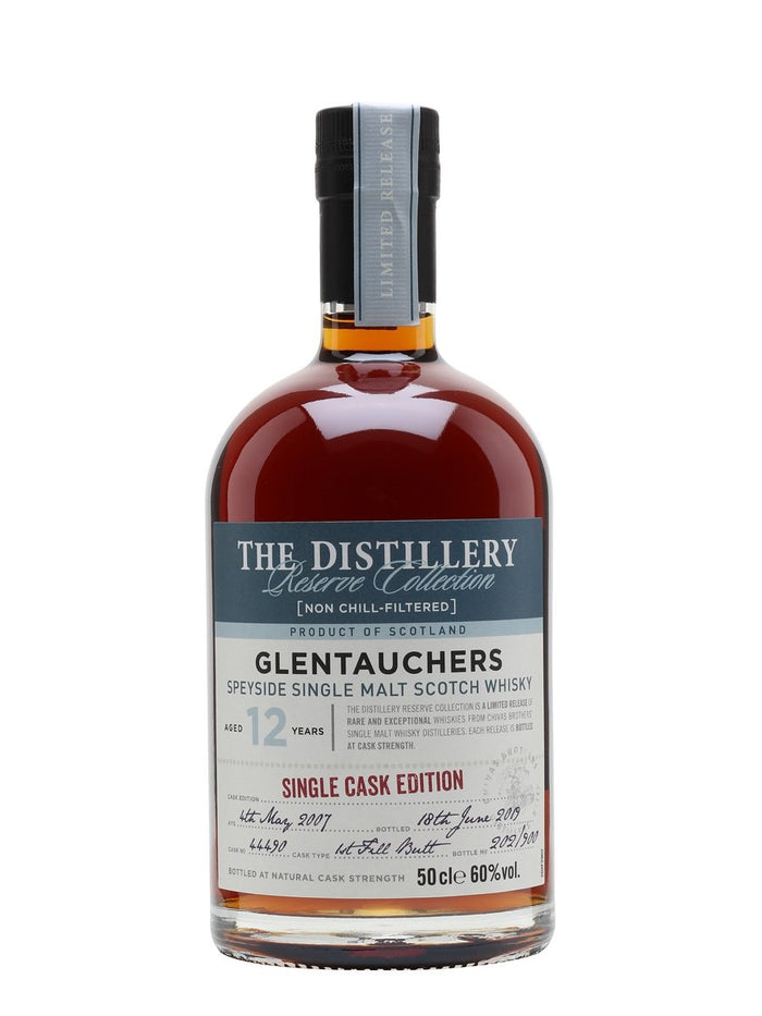 Glentauchers 2007 12 Year Old Sherry Cask Distillery Edition Speyside Single Malt Scotch Whisky | 500ML