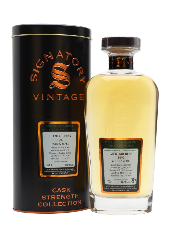Glentauchers 1997 22 Year Old Signatory Speyside Single Malt Scotch Whisky | 700ML